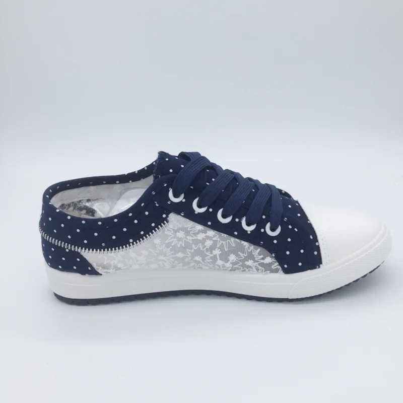 Новинка 2019 года сезон весна лето женская повседневная обувь в горошек на плоской