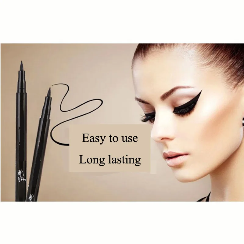 

1pcs Professional Waterproof Eyeliner Pencil Long-lasting Black Eye Liner Pen Thin Lines Cosmetics Quick-dry Makeup GJ28