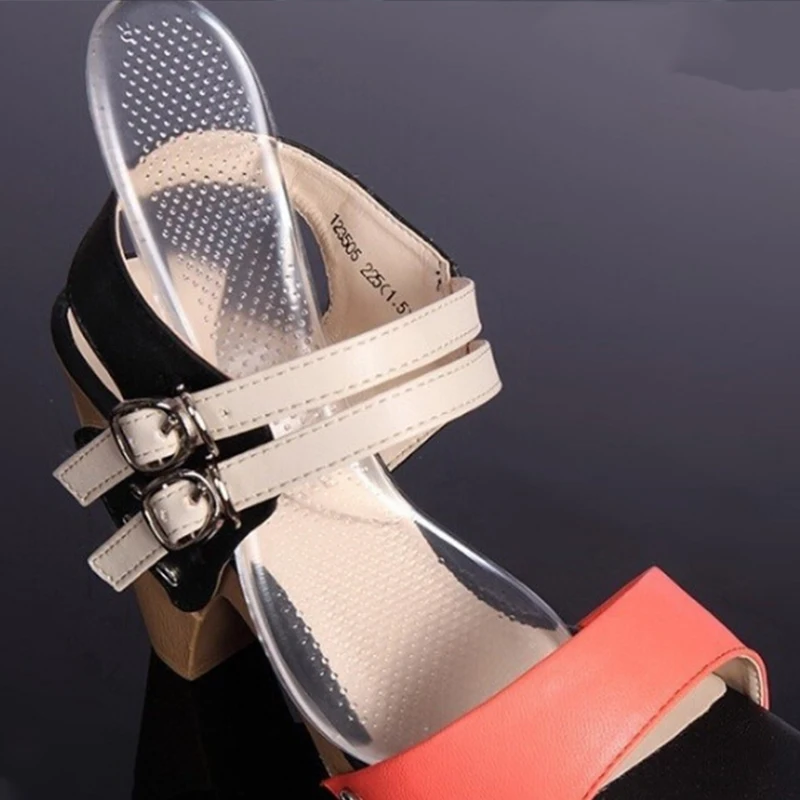 Женские гелевые стельки для ухода за ногами ортопедические на высоком каблуке с