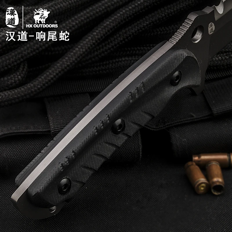 HX стальной нож для выживания охотничий инструменты кемпинга мужской подарок из