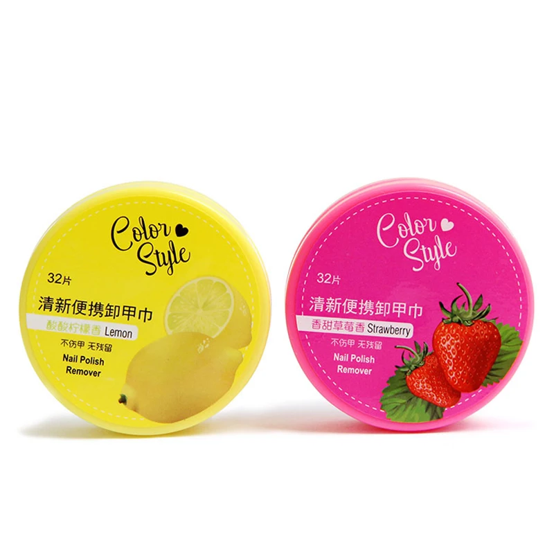 32 накладки/коробка портативный дорожный бренд для снятия лака ногтей Clearner гель