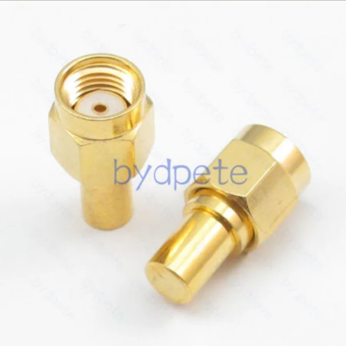 10pcs/lot RP-SMA male plug (center hole female pin)  RF Coaxial Termination Terminator Loads 1W DC up to 3GHZ 50ohm adapter