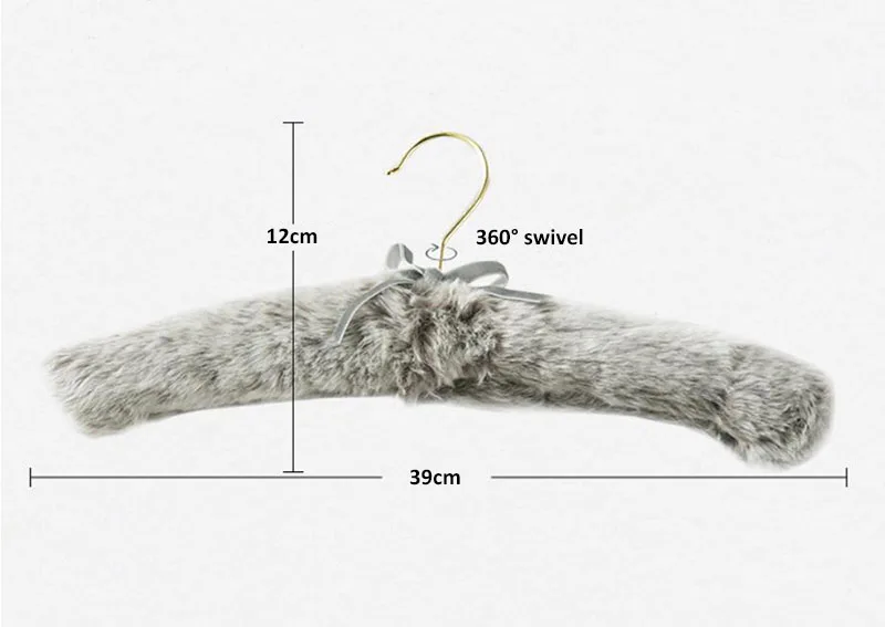 5 шт. Роскошная мягкая вешалка для меховых кожаных пальто роскошная кожаная