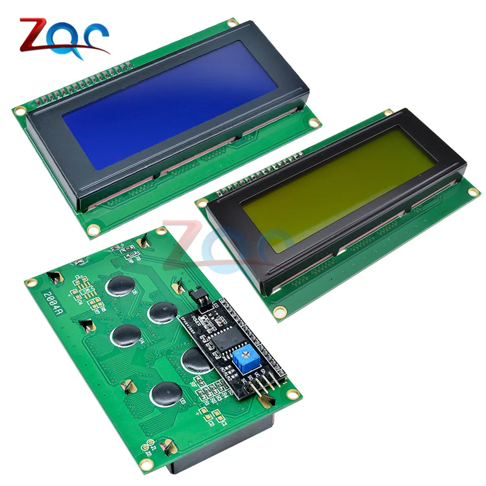 ЖК дисплей 2004 дюйма IIC/I2C 20x4 5 В символьный синий Желтый экран с подсветкой IIC I2C для