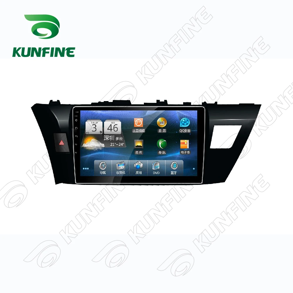 4 ядра 1024*600 Android 5.1 автомобильный DVD GPS навигации игрока стерео для Toyota Corolla 2014 2016