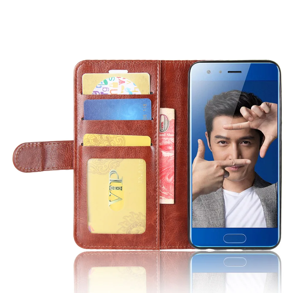 YINGHUI для Huawei honor 9 роскошный кожаный чехол-книжка с подставкой huawei honor9 (5 15 дюйма)