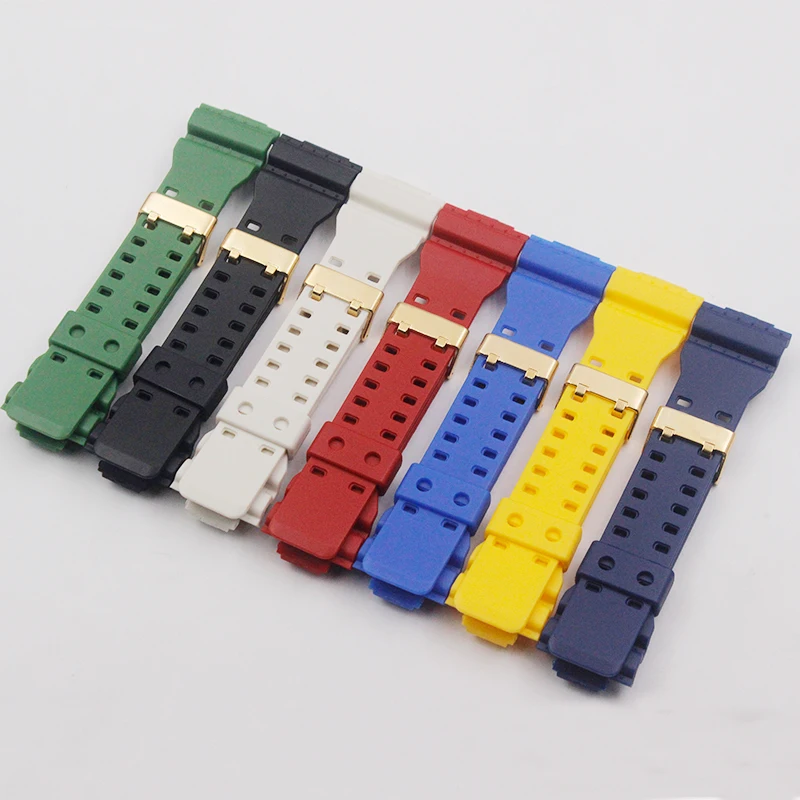 

Watch Accessories Stainless Steel Buckle 16MM Strap For Casio GAZ-100 GA-120 G-8900 GD-100 GA100C Men's Watch Strap