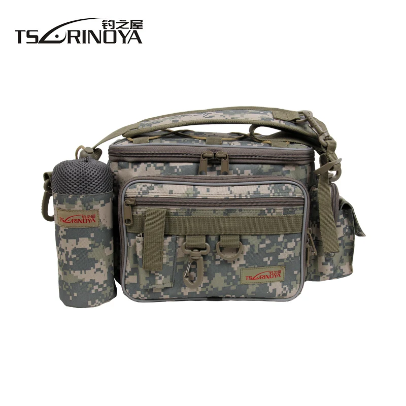 TSURINOYA приманка поясная посылка рыболовные снасти Packbag 27*10*20 см сумка-мессенджер поясная сумка через плечо спортивная сумка для рыбалки на открытом воздухе - Цвет: camouflage