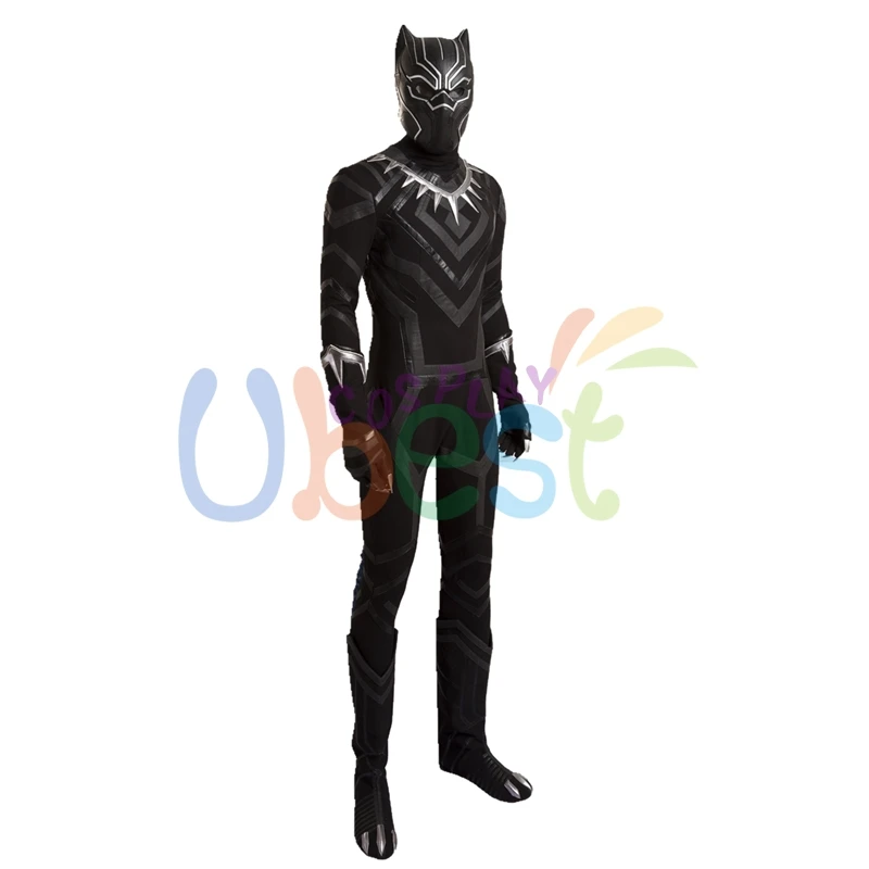 Костюм Капитана Америки для костюмированной вечеринки в стиле «Civil War T'Challa Black Panther» на Хэллоуин