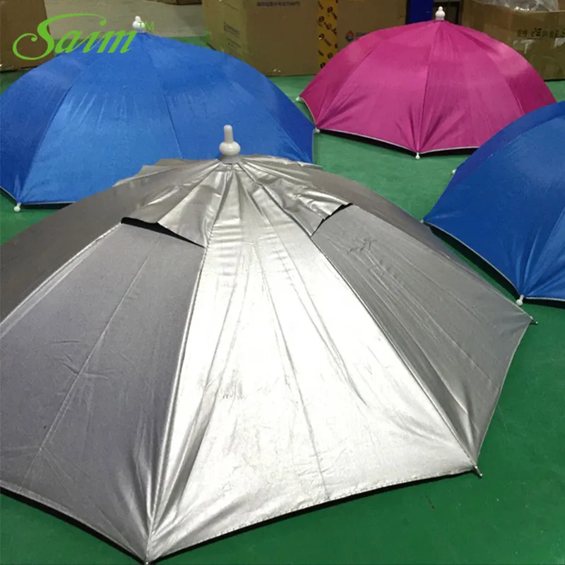 Головной Зонт Saim для рыбалки шапка зонтик регулируемый от дождя камуфляжные