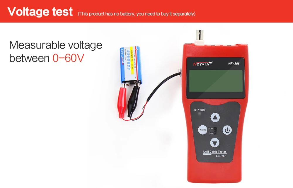 NOYAFA обжимные инструменты RJ11 RJ45 щипцы инструмент NF-388 Кабельный тестер Tectep телефонный провод Lan тестер трекер сети