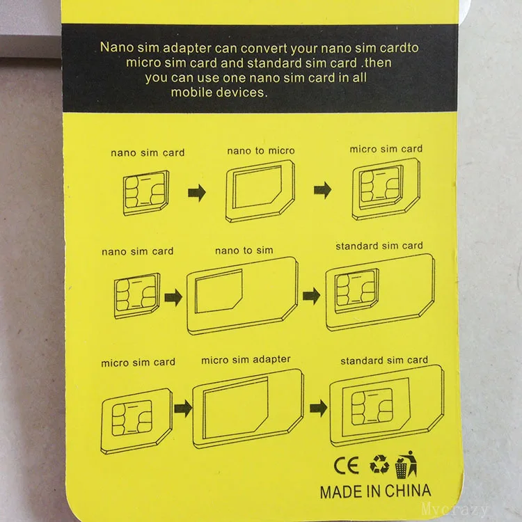 Metal 5 in 1 Micro Sim Adapter Nano Card For iphone 4 4s 5s 5c 6 6s Plus Samsung With Eject Pin Key Retail Package | Мобильные