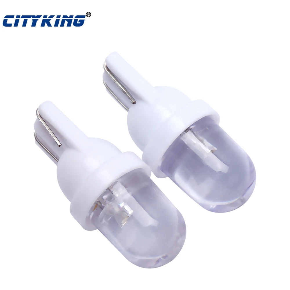 

10pcs/lot T10 led light W5W 168 194 t10 1LED Car Wedge Light Lamp Bulb White Color Car Side Wedge Tail Light