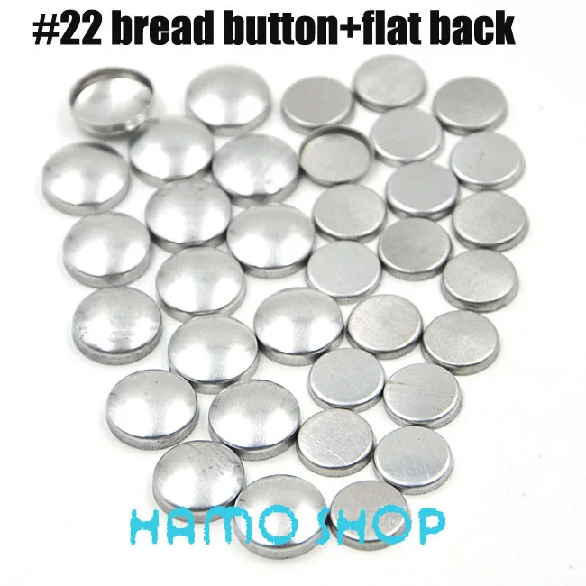 

Free Shipping 200 Sets/lot #22 1.3cm/13mm Bread Shape Round Fabric Covered Cloth Button Cover Metal Jewelry Accessories