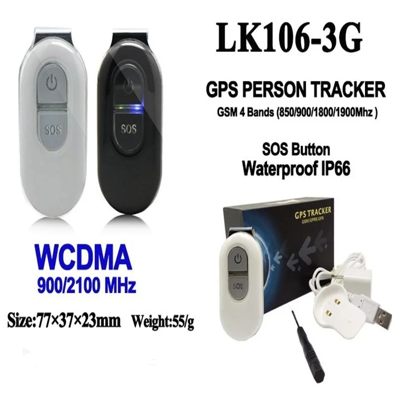 3G WCDMA GPS трекер мини водонепроницаемый GSM / GPRS радиоприемник для домашних животных