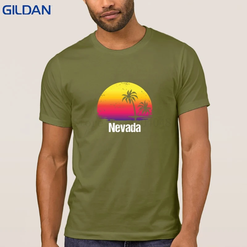 Юмор летние каникулы Nevada футболка одноцветное Цвет Camiseta для Для мужчин веселый