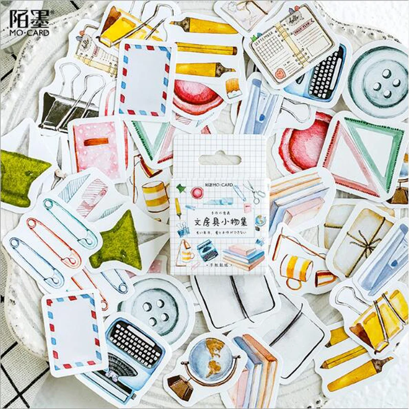 

Diy Cute Kawaii Girl Papers Travel Creative Stickers Vintage Romantic For Diary Decoration Scrapbooking 46 Pcs/bag