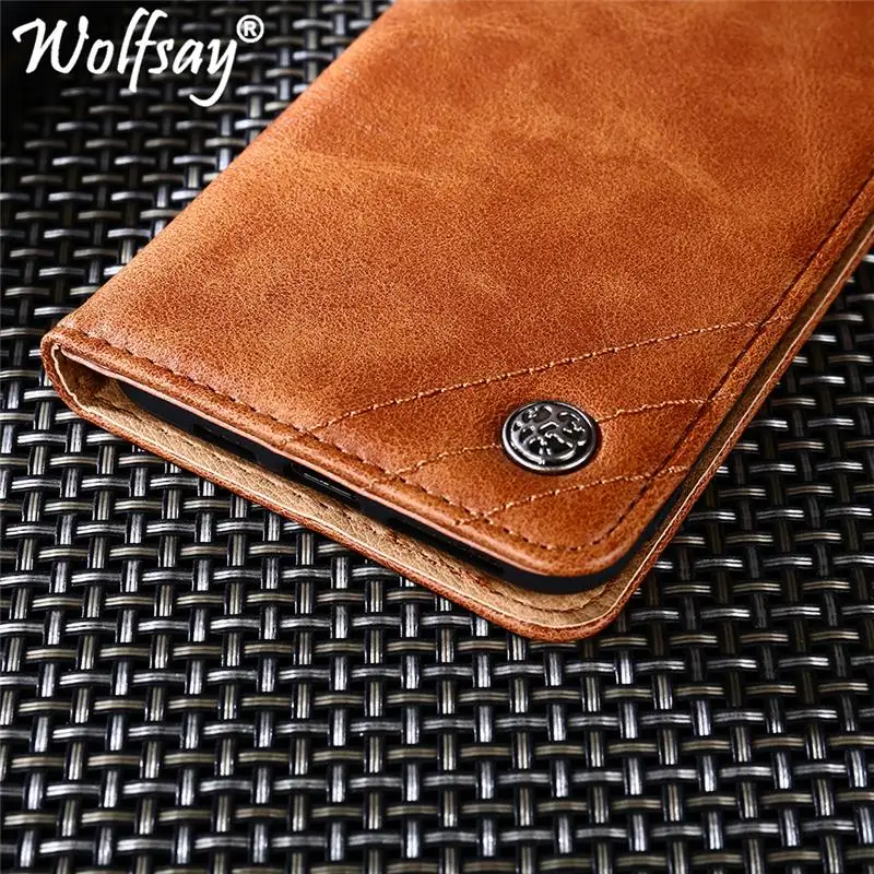Wolfsay For Huawei P30 Case Triangle Pattern Flip Cover PU leather &amp Soft TPU Inside Cases for Without Magnets | Мобильные