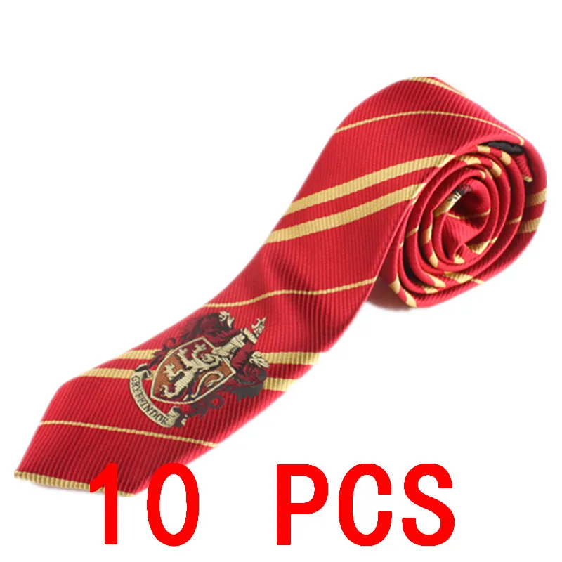10 PCS Badge tie 10 шт/партия Гермиона шляпы галстук перчатки носки Гриффиндор Слизерин Hufflepuff Кепка Когтевран косплей костюм мужчины женщины шарф для мальчика, девочки - Цвет: 10 PCS Badge tie