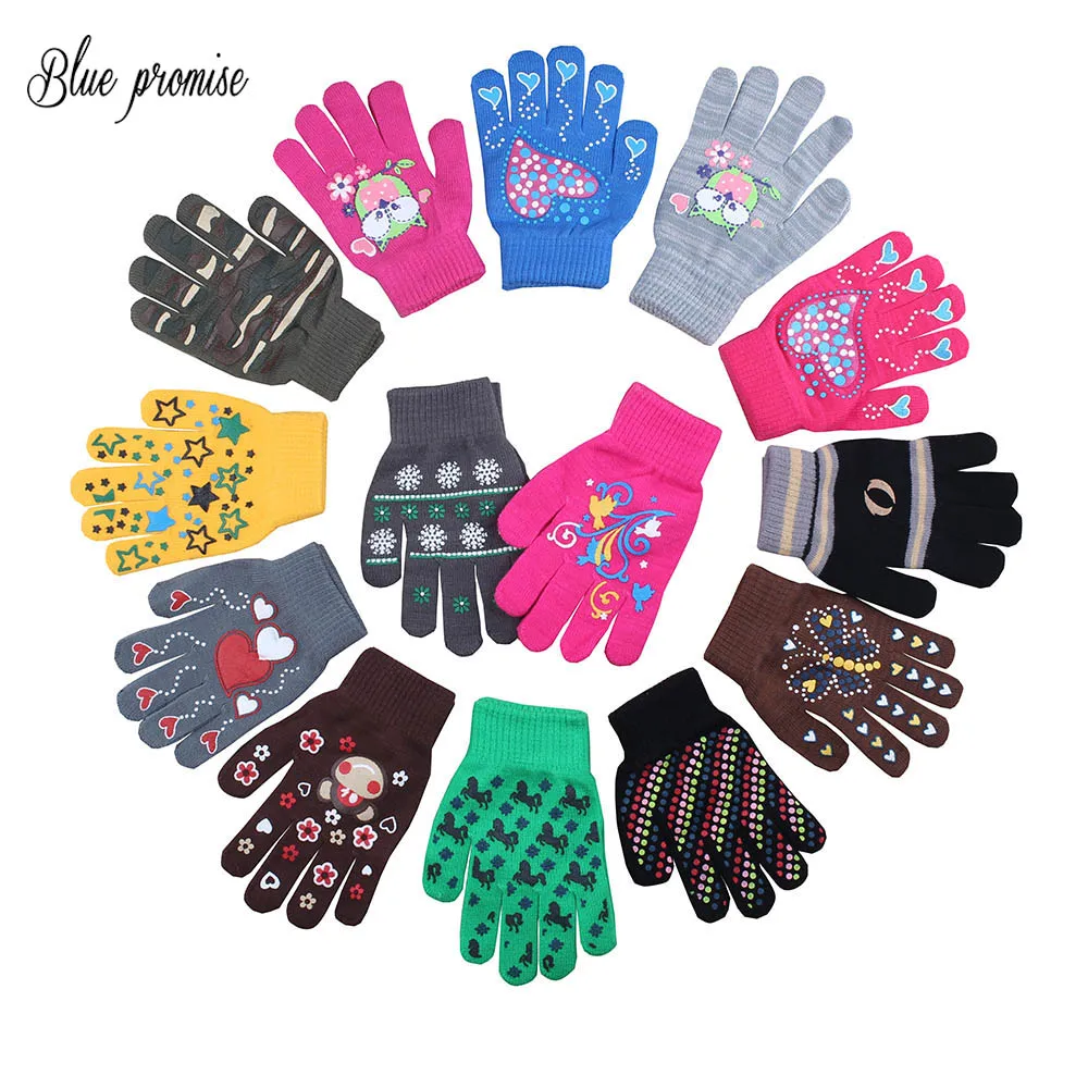 Детские перчатки очень теплые износостойкие с милым кроликом|children gloves|gloves
