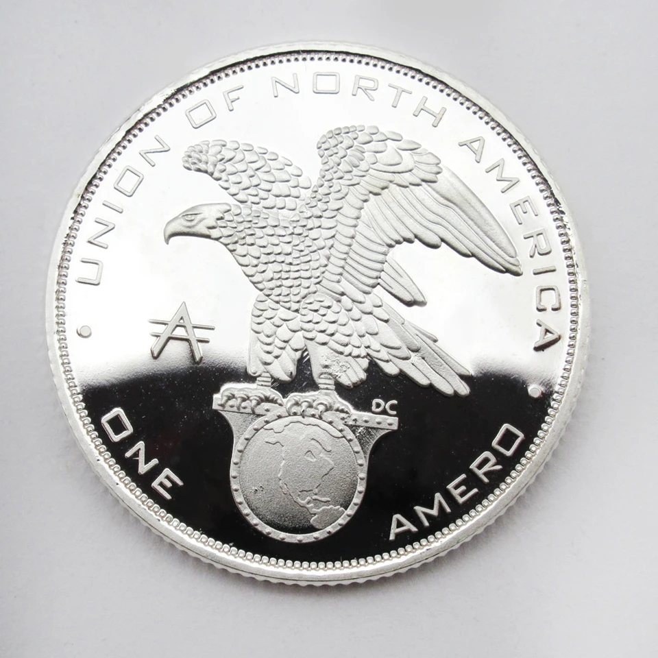 Североамериканский Союз свободы серебряные монеты Мексика гонрас губа статуя
