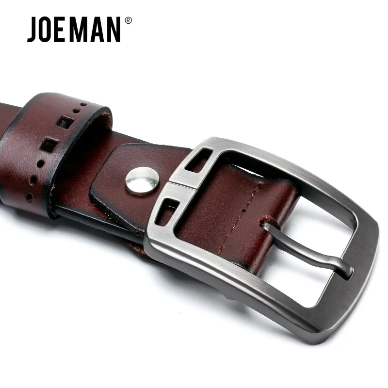 Ремень из натуральной воловьей кожи для мужчин пояс с пряжкой цинкового сплава