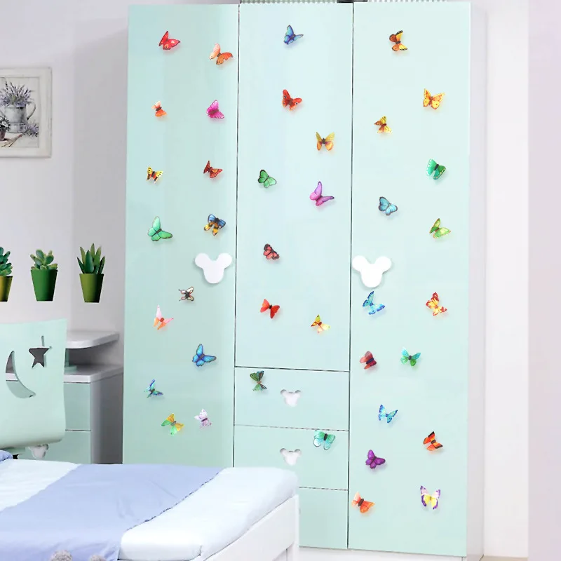 Настенные 3d-наклейки с бабочками 21 шт. домашний декор сделай сам настенные