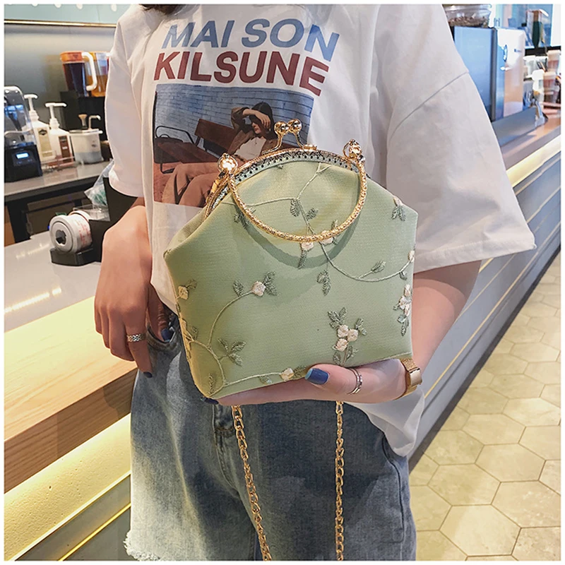 Сумка с вышивкой маленькие сумки для женщин 2019 цепочкой из искусственной кожи
