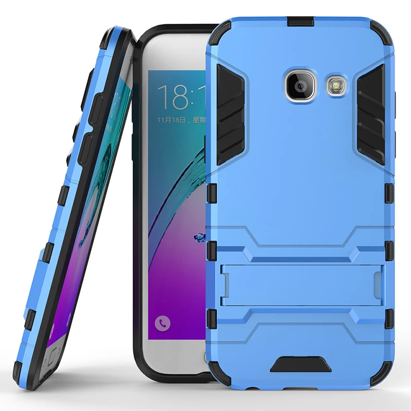 Aubusen Телефон чехол для Samsung Galaxy A3 Гибридный Панцири прочный углерода Волокно