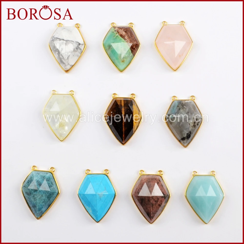 BOROSA 5 шт. пентагональный Многофункциональный Гранёные камни Соединитель с друзой