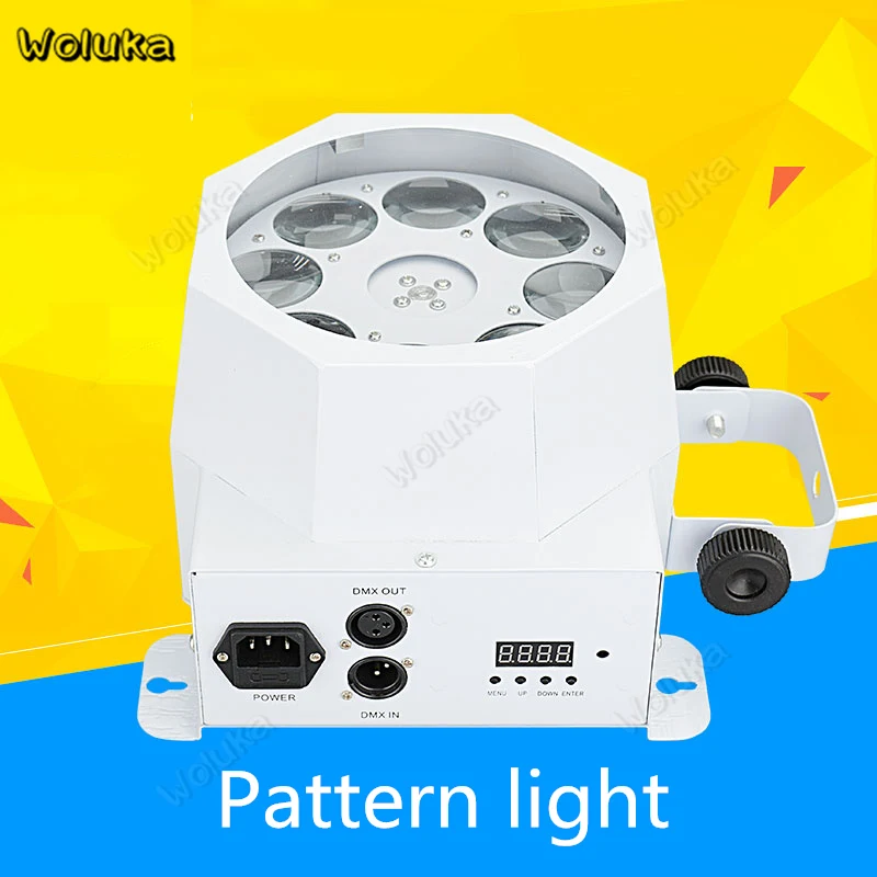 Вращающийся фонарь с 8-глазным узором светодиодный сканирующий светильник ktv