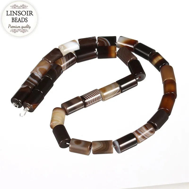 Бусины Из Натурального тибетского агата 8 х12 мм 30 шт./лот|beads for diy|spacer beadsbead bracelet |
