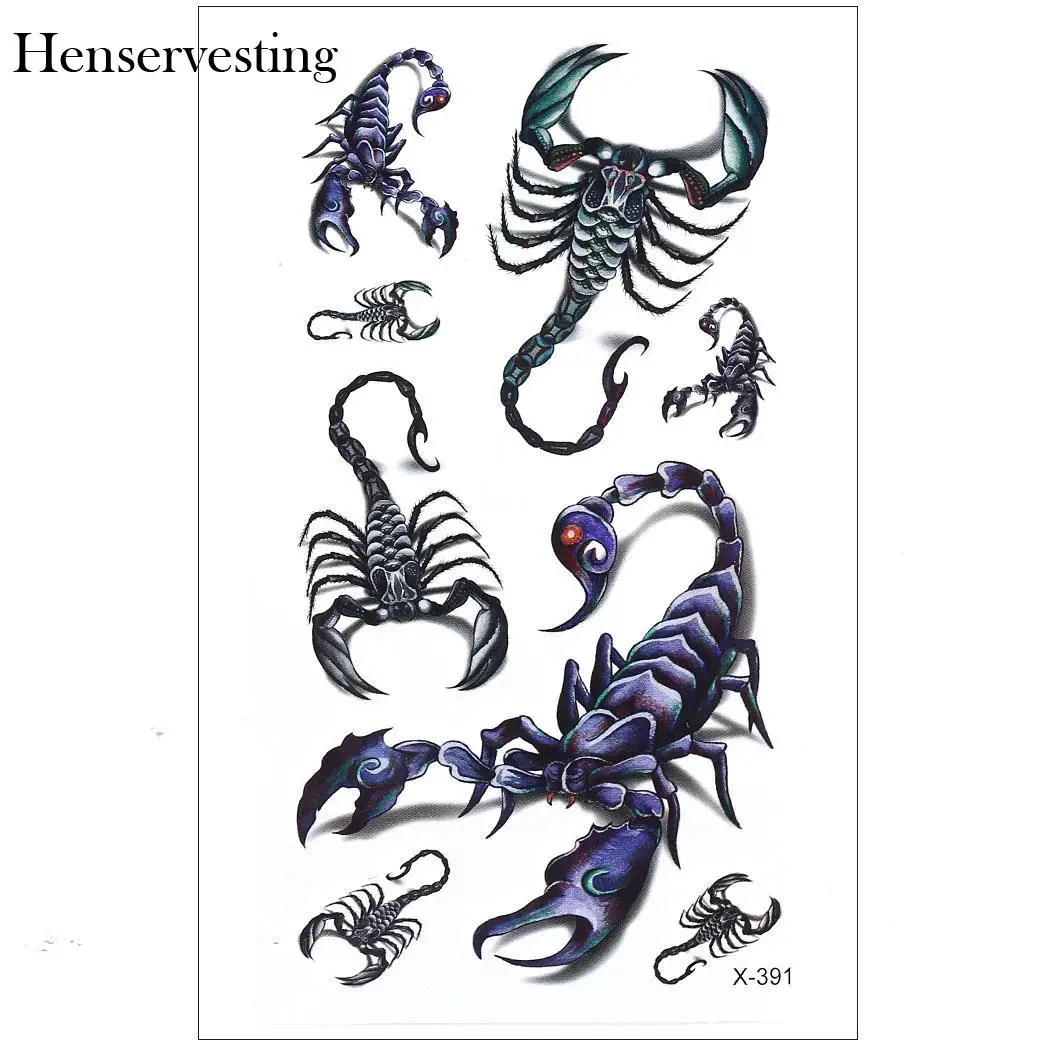 Новинка 5 видов временные наклейки для рисования водостойкие животный дизайн