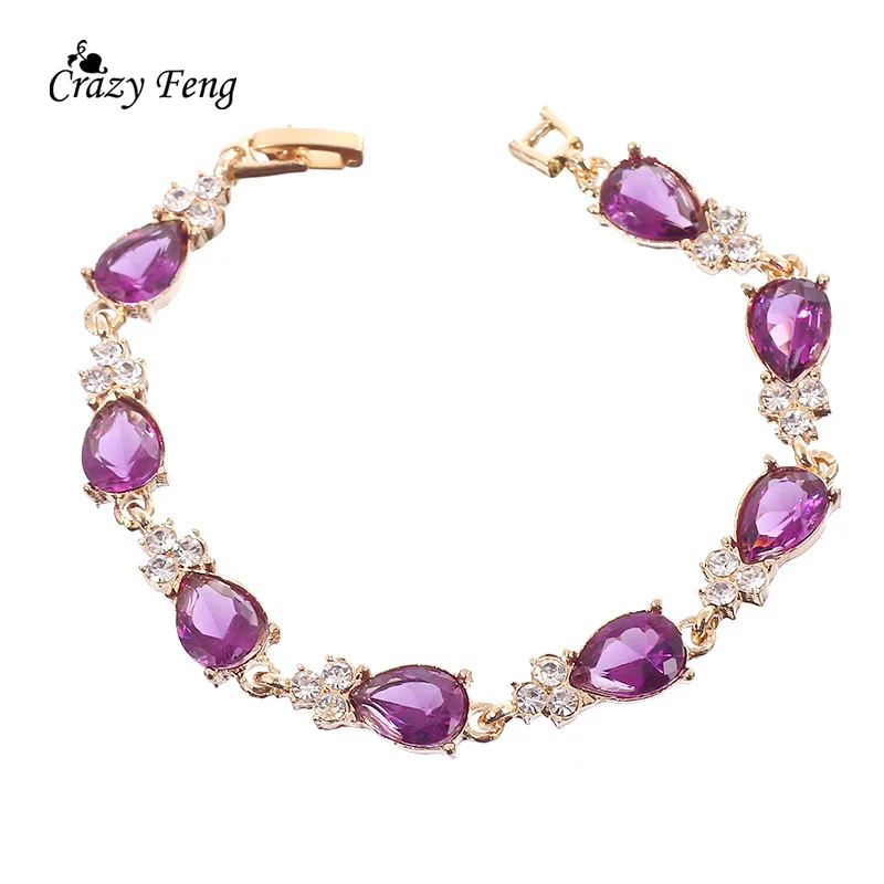 Новые женские украшения модные браслеты золотого цвета браслет цепочка Cz