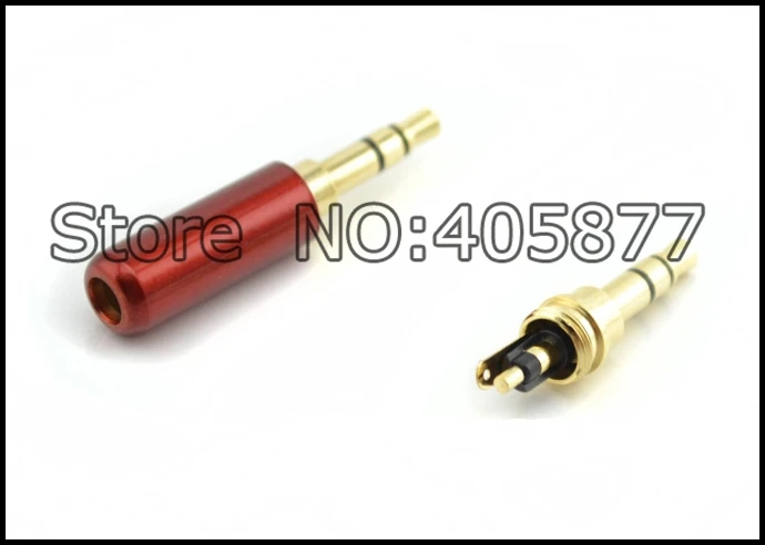 10 шт. красный 3 5 мм стерео 24k золотой аудио адаптер для пайки разъем|adapter plug|plug