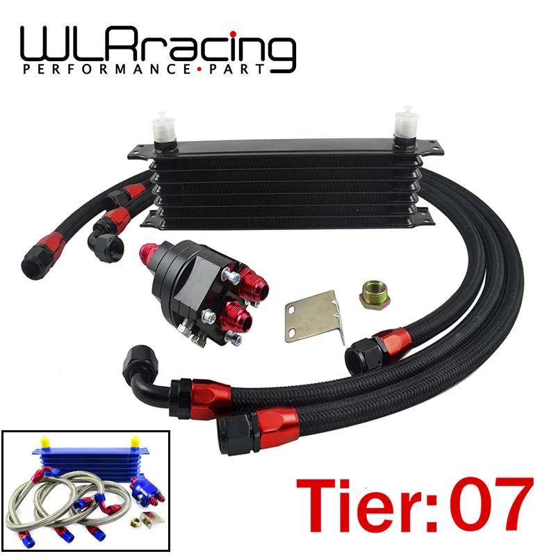 WLR RACING Универсальный 7 ряд 10AN алюминиевый двигатель трансмиссия An10 Масляный