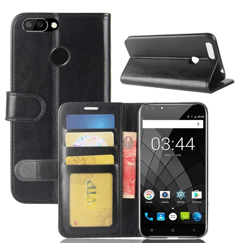 На для Oukitel U22 чехол 5 дюймов флип-кошелек пу кожа силикон Стенд задняя крышка