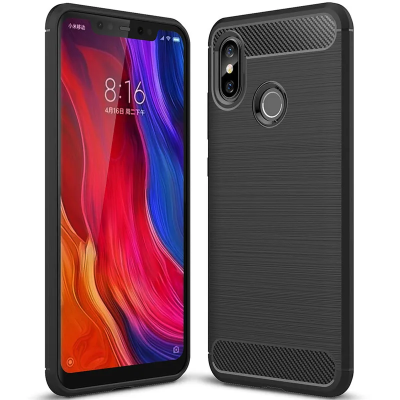 Чехол для Xiaomi Mi 8 SE роскошный противоударный чехол Мягкий ТПУ силиконовый задней