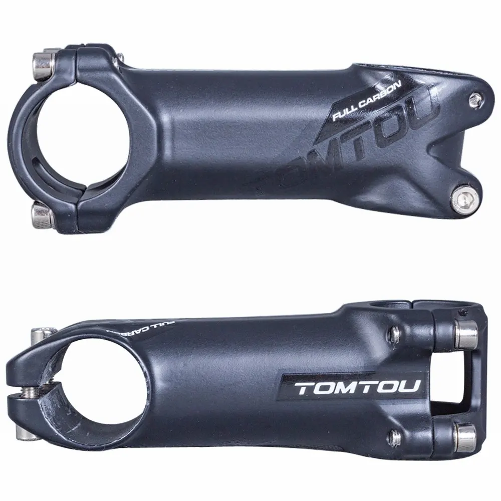 

TOMTOU Black Matte Carbon Fibre Bike Handlebar Sets Bicycle Mountain Handlebars + Seatpost + Stem - TG5T12