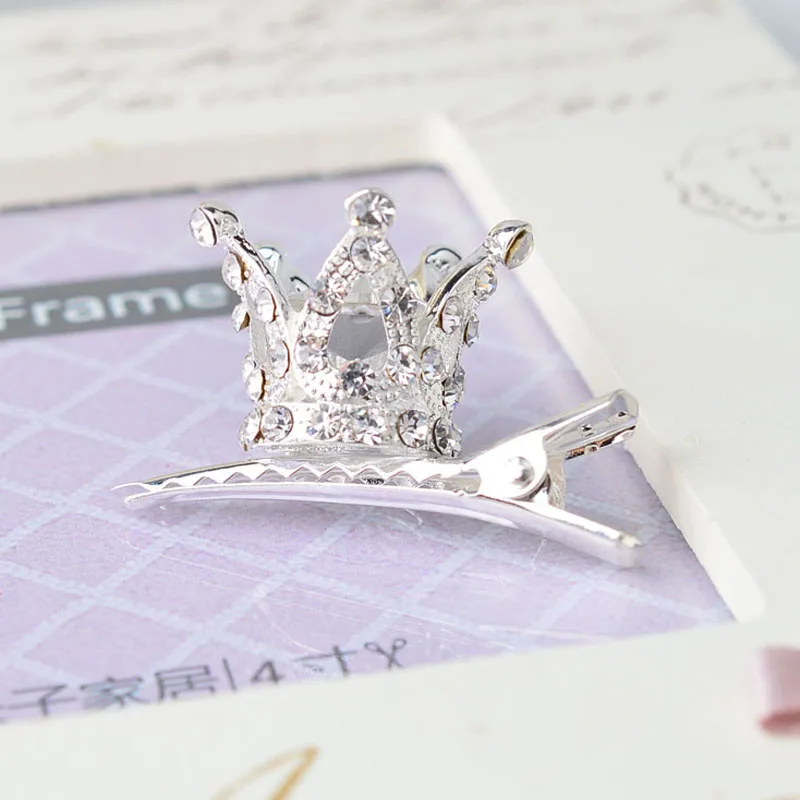 Распродажа 1 шт. Модный Блестящий Кристалл для маленьких девочек Заколка волос с