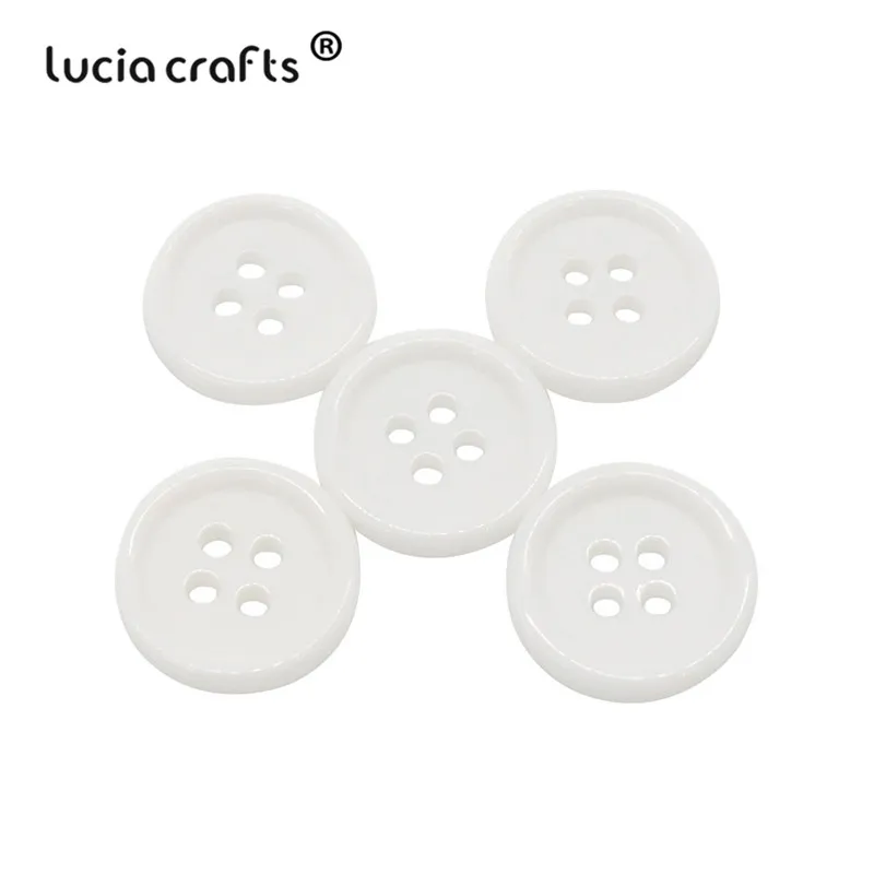 Lucia crafts 50/100 шт./лот одноцветные резиновые круглые плоские с оборота пластиковые кнопки DIY Швейные Детские аксессуары для рубашек, одежды E0401