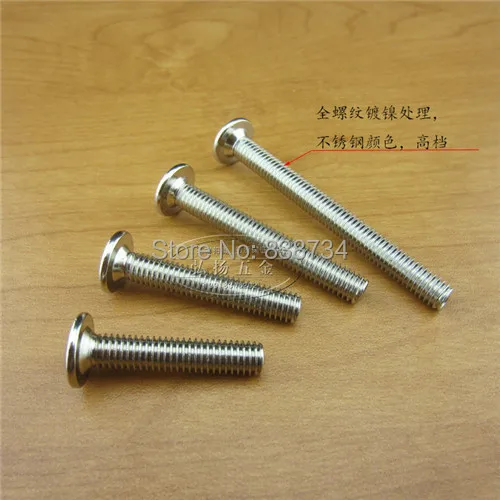 Мебельный винт с шестигранным приводом болт плоской головкой 50 шт. M6 * 25|flat head