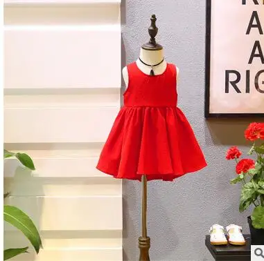 Детская одежда коллекция 2017 года новое Летнее Детское платье в клетку жилет на