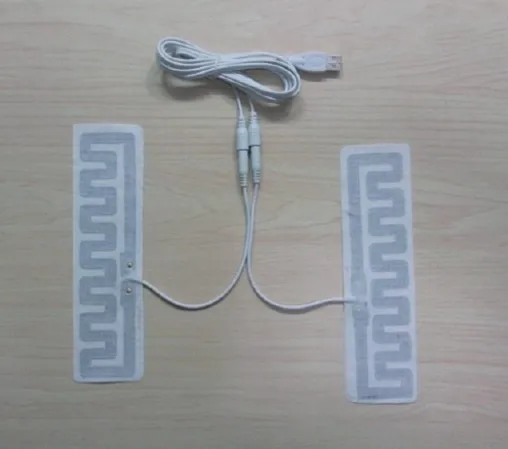 Новый 1 комплект 5 ~ 6 (в) USB-стельки таблетки от лихорадки для обуви обогреватели 4
