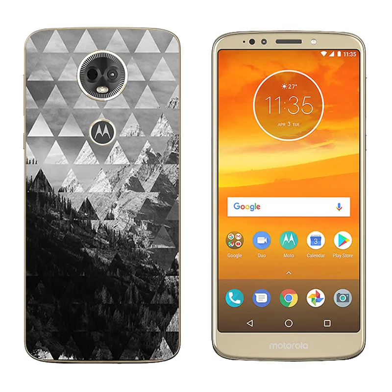 Мягкий силиконовый чехол из ТПУ для Motorola E5 Plus задняя крышка телефона 6 0 дюйма MOTO