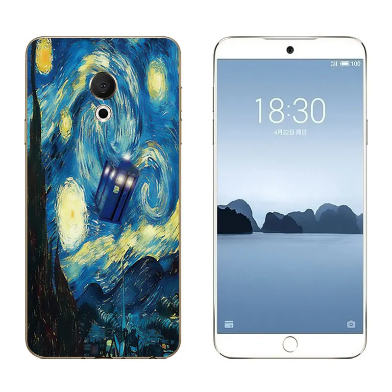 5 46 &quotдля Meizu 15 Lite Мягкий ТПУ силиконовый чехол для M15 задняя крышка Coque Fundas Pine Printing
