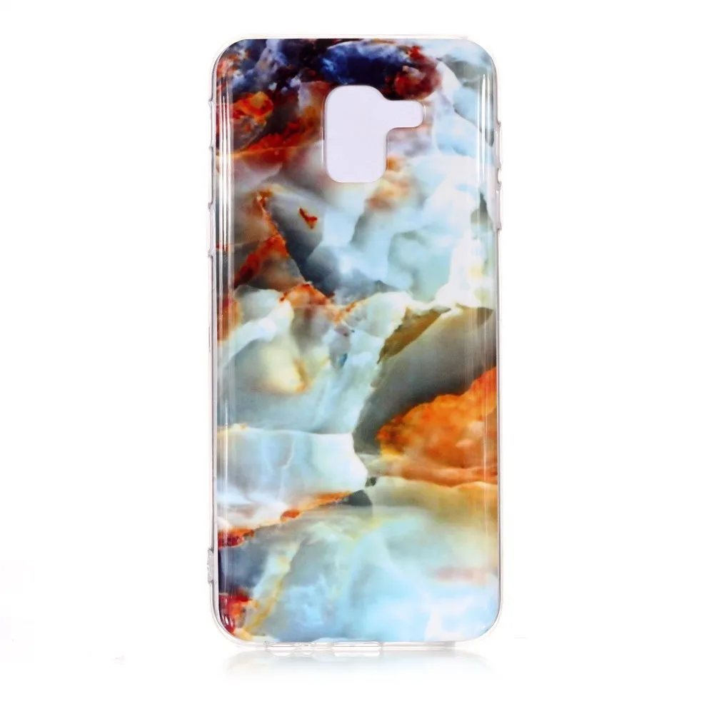 Case for Samsung Galaxy J3 J5 J7 2017 J4 J6 J8 2018 J330 J530 Soft TPU Luxury Granite Marble Stone Colorful Pattern Back Covers |