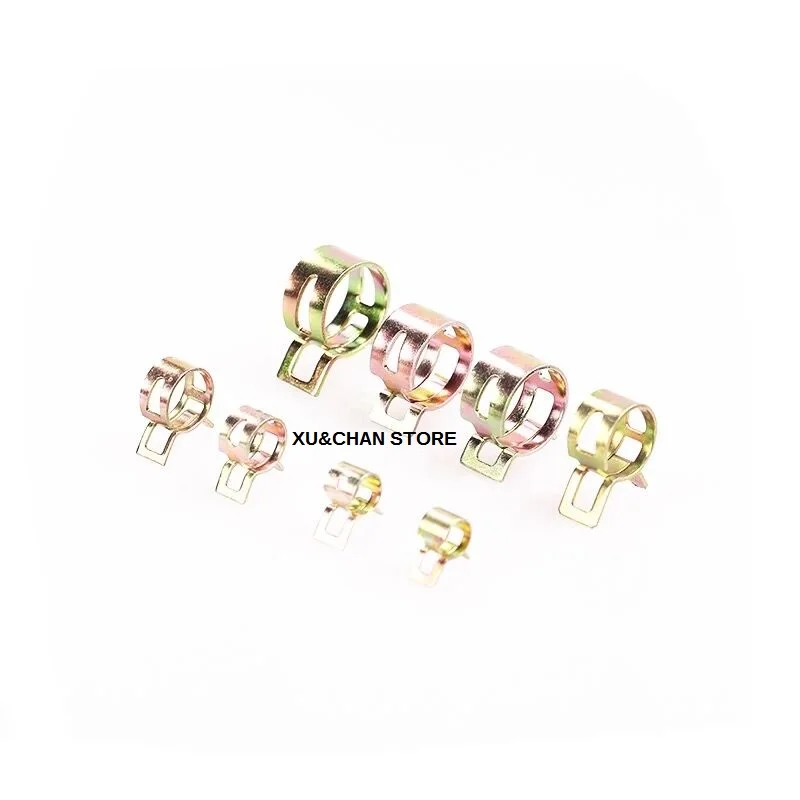10Pcs 4mm-25mm for choose Fuel Spring Clip Vacuum Silicon Hose Clamp Autos Oil Water Pipe Tube | Обустройство дома