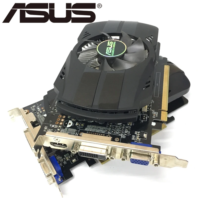Оригинальная Видеокарта ASUS, 2 шт., Видеокарта GTX 750 Ti, видеокарты для nVIDIA Geforce GTX 750Ti, 2 Гб, 128 бит, GDDR5, используются VGA карты, Hdmi, Dvi
