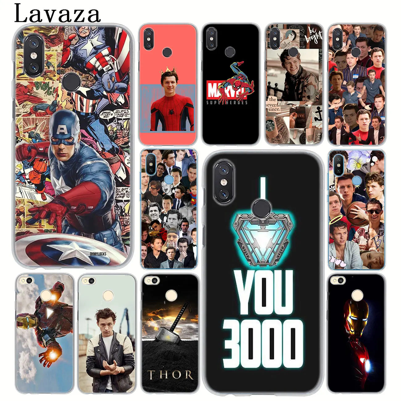 Lavaza SpiderMan Marvel Tom Holland Phone Case for Xiaomi MI 9 9T A3 PRO CC9 CC9E 8 A2 Lite SE A1 pocophone f1 6 6X 5S 5X MAX 3 | Мобильные